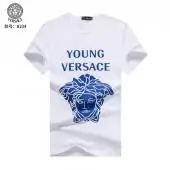 t shirt versace collection homme on sale young medusa blue white